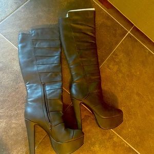 Jessica Simpson Charcoal Gray Knee High Boots